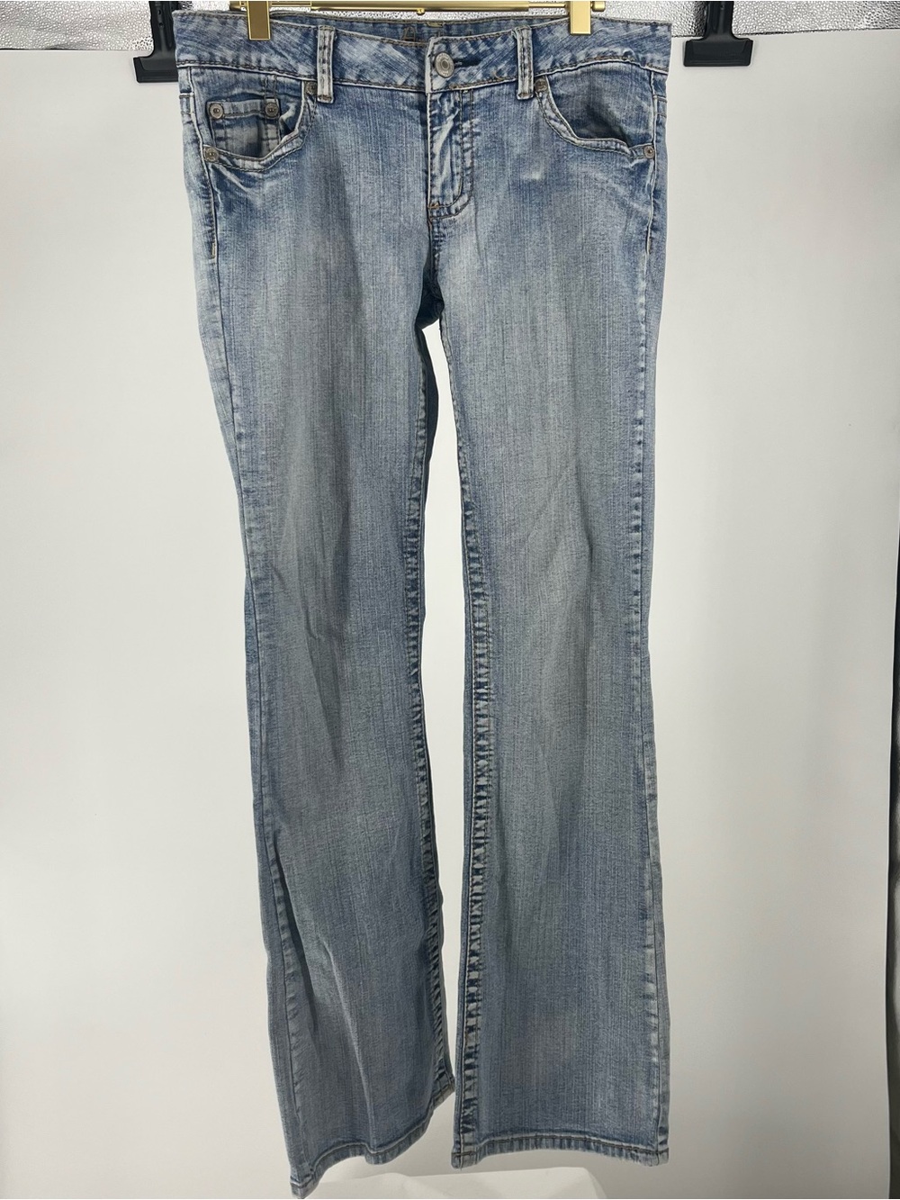 Amethyst Jeans Faded Light Blue Flare Jeans